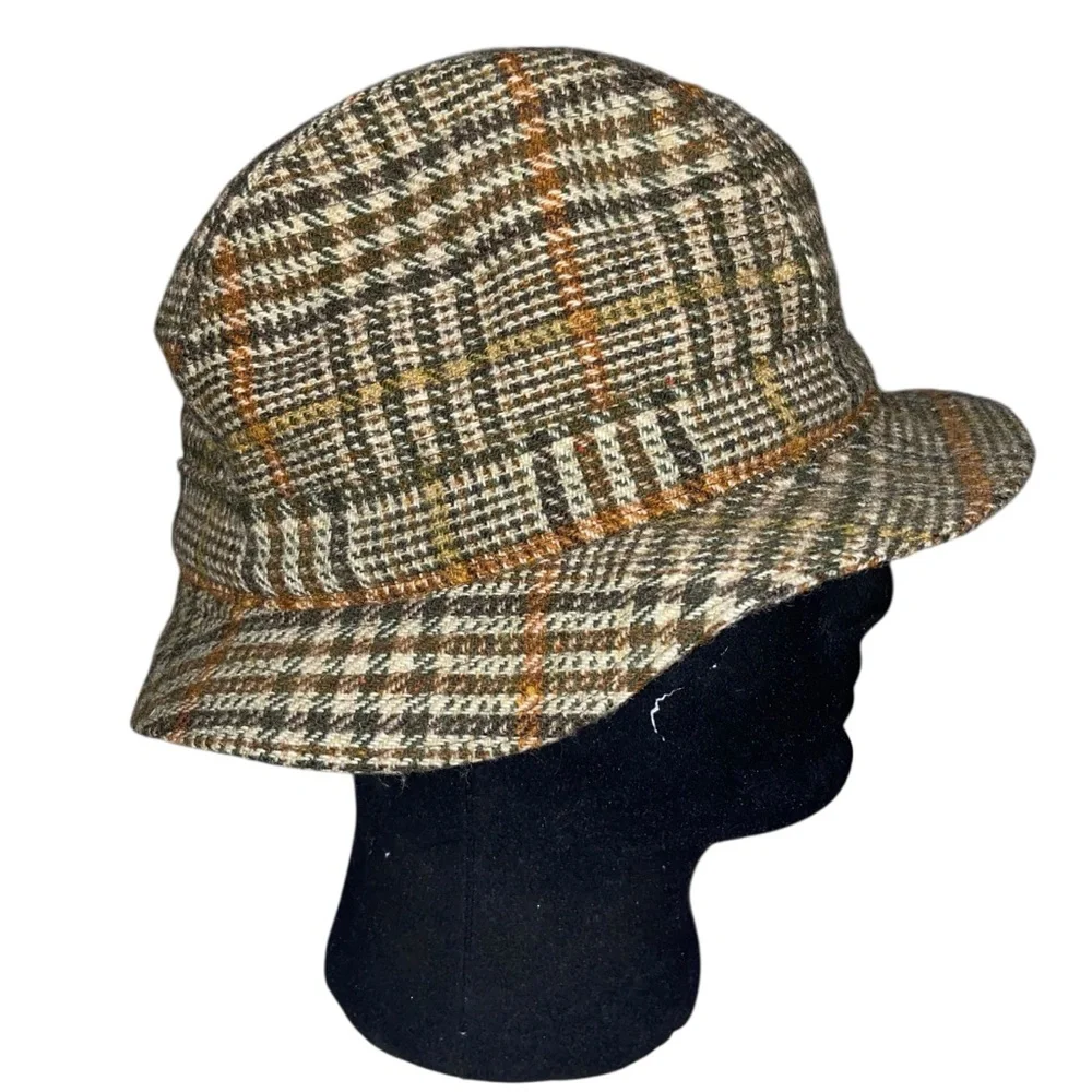 Vintage Hat Mens 7 3/8 Connemara Fishing Cap Wool Fedora Handmade Ireland Tweed